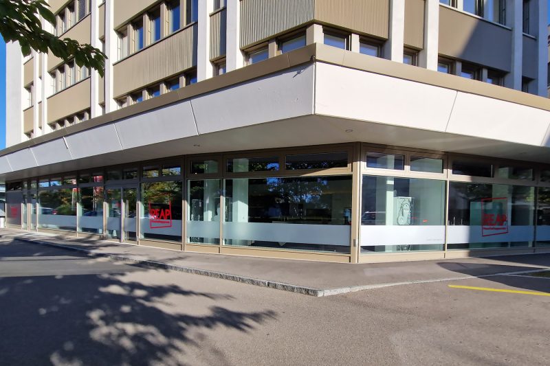 REAP Schaufensterbeschriftung Sichtschutzfolie